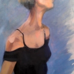 - Sold -The Young Dancer Awaits, oil on canvas, 85 cm x 60 cm
