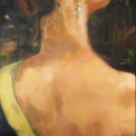 SOLD -The Silk Gown, oil on canvas