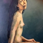  -SOLD- Josephine 1 , oil on canvas, 70cm x 85cm