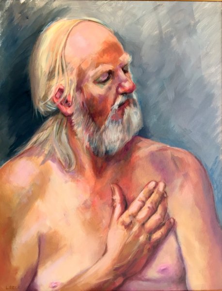 King Lear...more sinned against than sinning, oil on canvas, 65cm x 85cm 