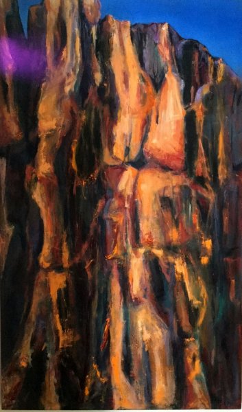  SOLD - Katherine Gorge, oil on canvas, 90cm x 120cm, $1500