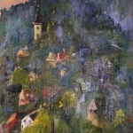  -SOLD - Czech landscape, oil on canvas