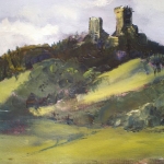 Krost Castle, oil on canvas