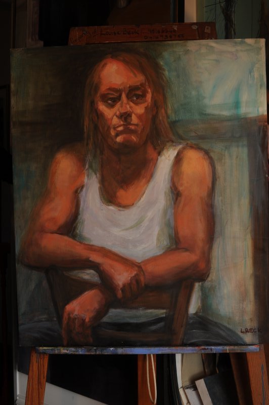   SOLD   The Stand -Over Man, oil on canvas