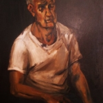 -SOLD - The Worker, oil on canvas, 80cm x 120cm
