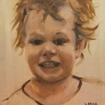 SOLD - Baby boy, 40cm x 50cm,oil on canvas