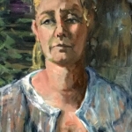Zoe, oil on canvas, 40cm x45cm
