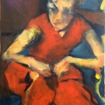 Study in Red, 45cm x 55cm,oil on canvas