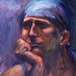 The Worker, oil on canvas