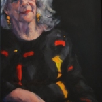 Jill-Mckay, actress - oil on canvas