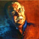  - SOLD -Lloyd McDermott - First Aboriginal Barrister in Australia, oil on canvas