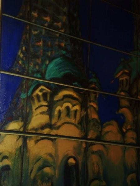 SOLD QVB by Night, oil on canvas