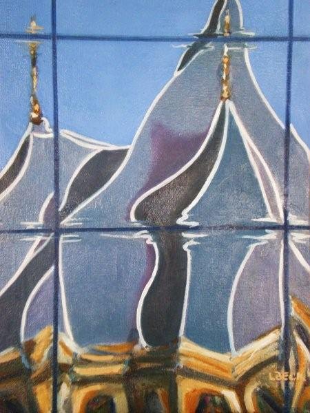 - SOLD- Church Spires, oil on canvas