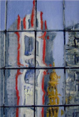 - SOLD - City Glimpses, oil on canvas