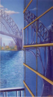 - SOLD - Views of the Bridge, oil on canvas
