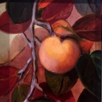   SOLD - the Quince Tree, oil on canvas,20cm x 25cm