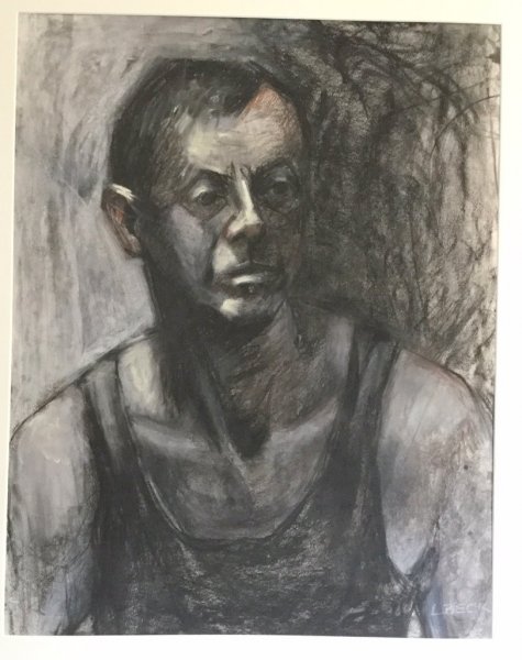 The Worker, charcoal on wc paper